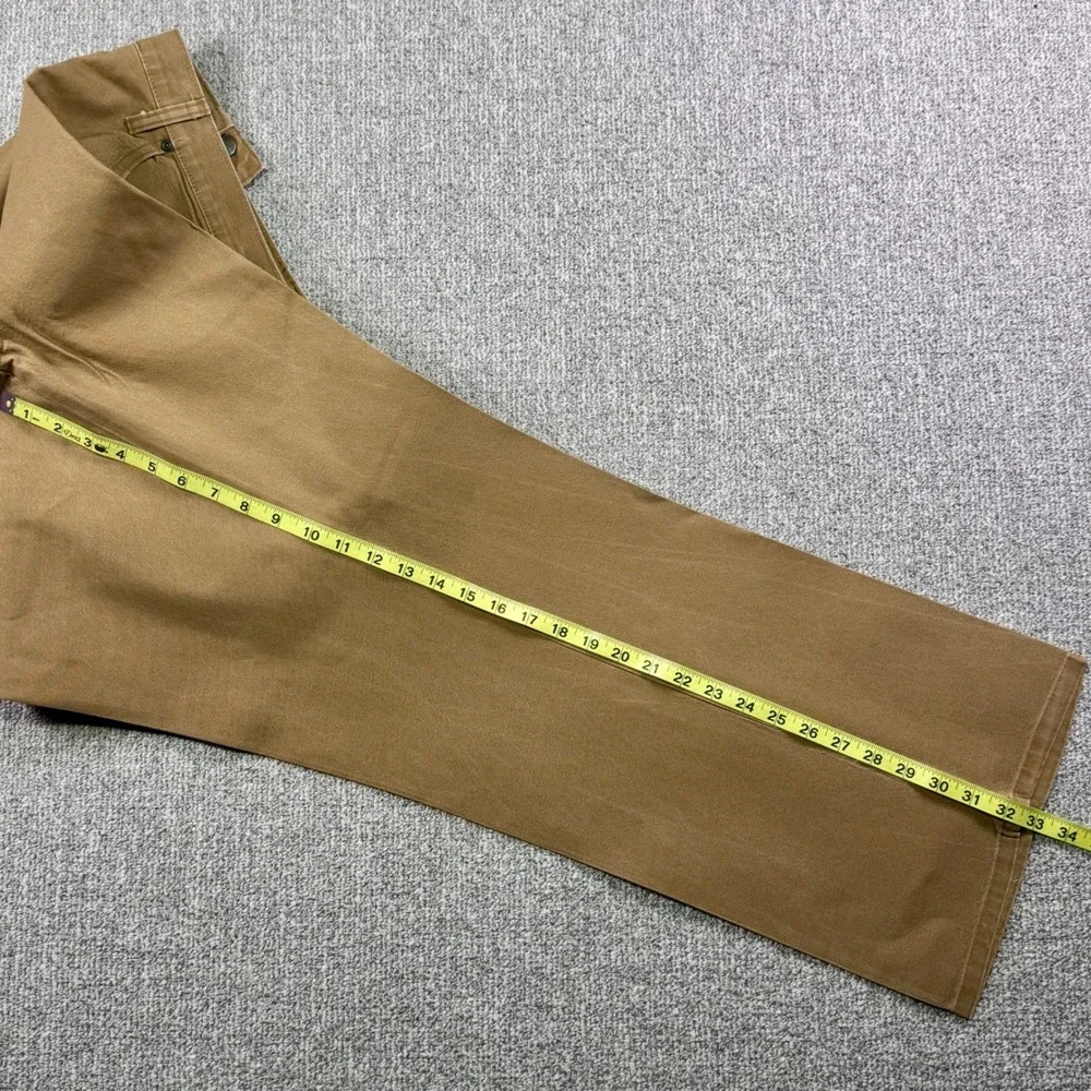 Dickies Carpenter Work Pants Men's 42x32 Tan Canvas Utility Heavy Duty‎